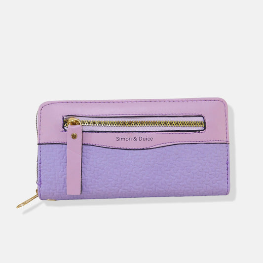 Monedero con zipper decorativo